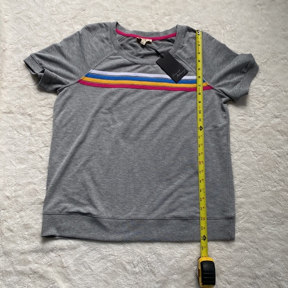 NWT Jane & Delaney striped tee. Size M. - Picture 6 of 9